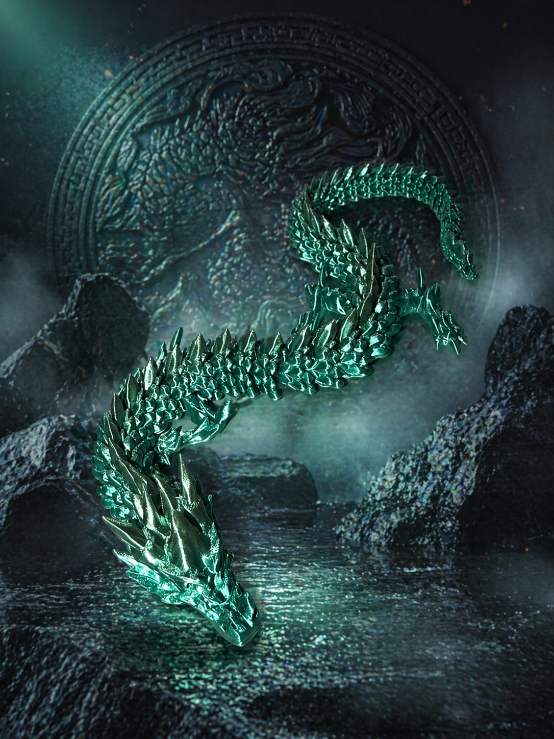 3D-Drache – 40 cm – beweglich & detailreich