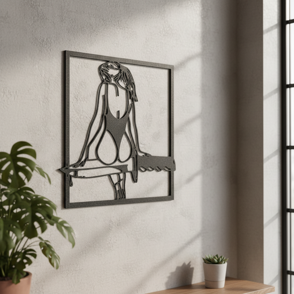 Wandbild Deko 13x13 cm in Lifestyle-Umgebung